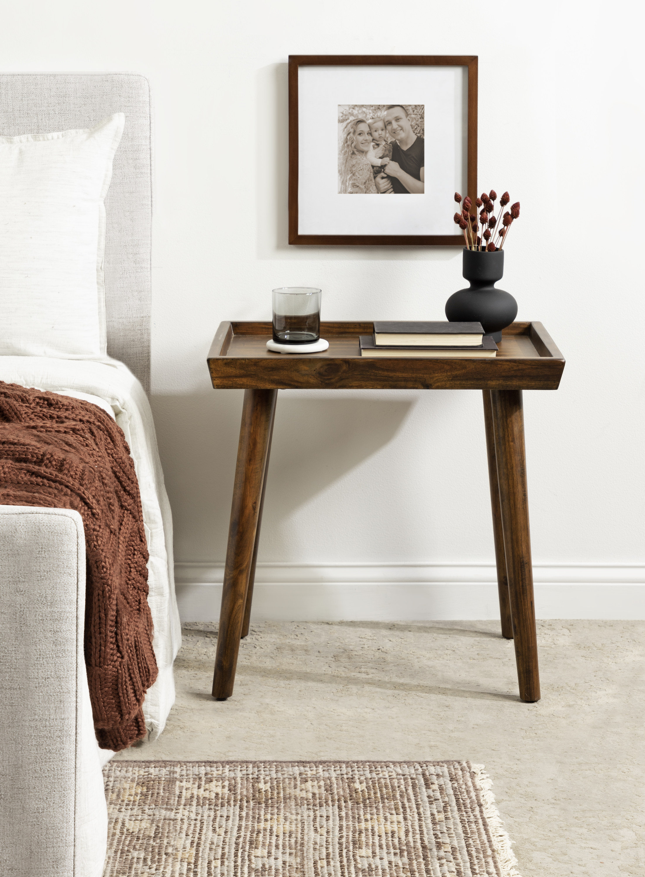 Wayfair wooden side table sales